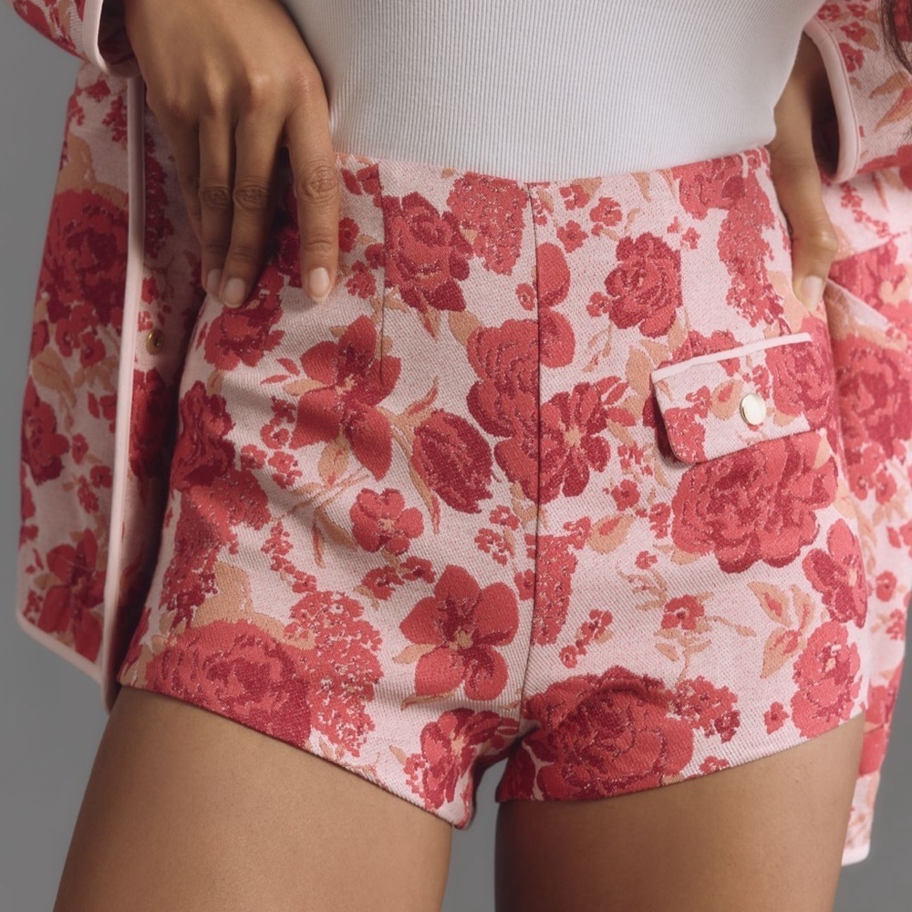 NWT Maeve Floral Jacquard Micro Shorts